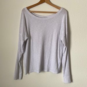 Abercrombie and Fitch White Long Sleeve Top